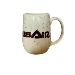 VTG US Air Mug Weller Pottery Speckled Stoneware 1970s Aviation Memorabilia